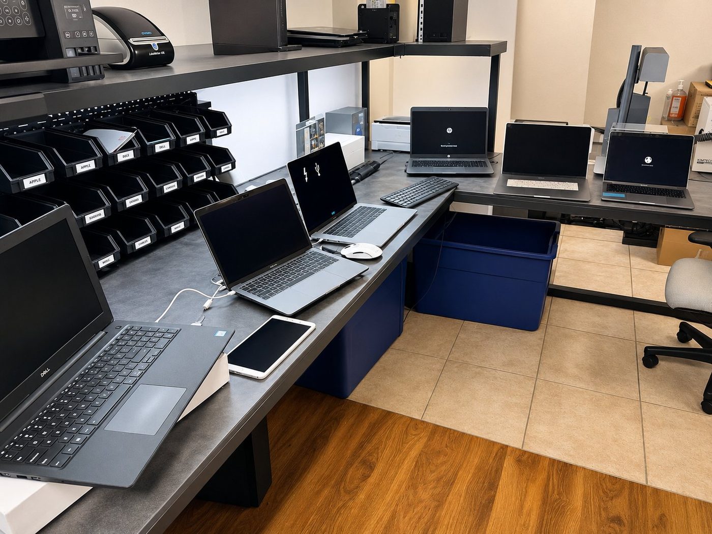 Laptops and tablets in for repair at GadgetWorx Hesperia